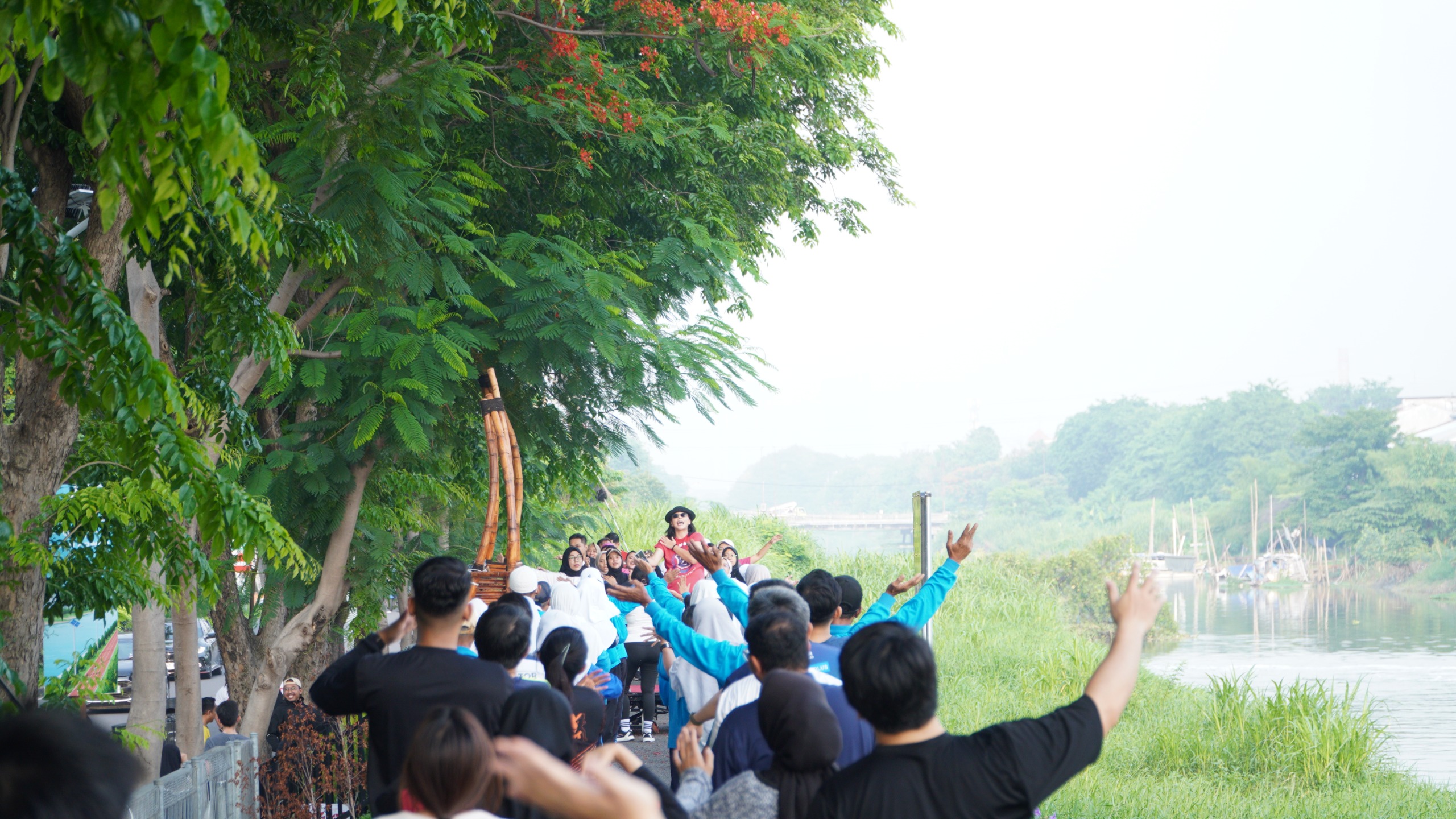 Samator Aktifkan Ruang Publik Jagir melalui Program Wellness Session Berkelanjutan